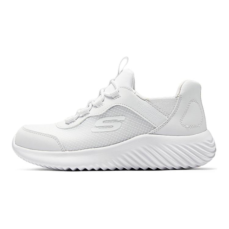 Skechers Kids Bounder Comfortable Breathable Casual Shoes Kids sneaker White 403822L-WHT 28.5