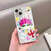 Anime K-Kusuo Saiki Handyhülle Für IPhone 17 Pro Max 15 Pro 16 14 Plus 12 13 Mini 11 Pro Stoßfeste Galvanisierte Glasabdeckung