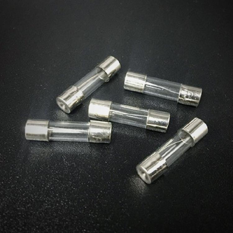 100pcs 250V Slow Glass Tubes 0.5-20A Fine Fuses Electronics Replacement for DIY