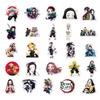 50 Japanese Anime Demon Slayer Stickers: Waterproof Characters for Journaling, Notebooks, Luggage Decoration