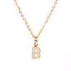 New Diamond Clavicle Necklace with 26 Alphabet Pendants - Stylish European and American Jewelry