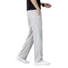 High-end Linen Men's Casual Pants Summer Thin Tencel Straight Trousers New Loose Large Size Men's Pants