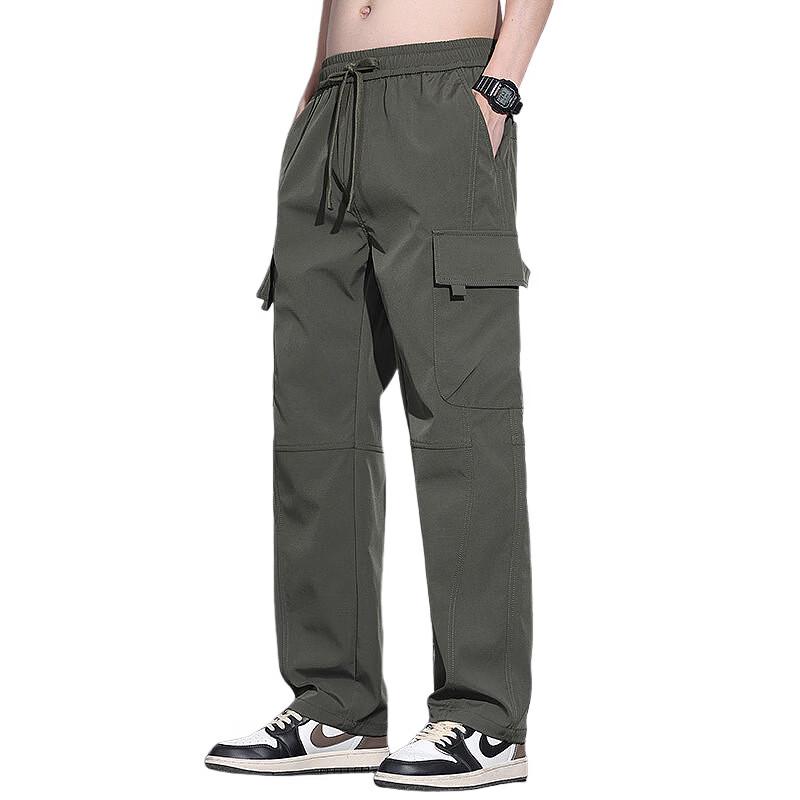 Yalu Men's Fleece-Lined Loose-Fit Cargo Work Pants
