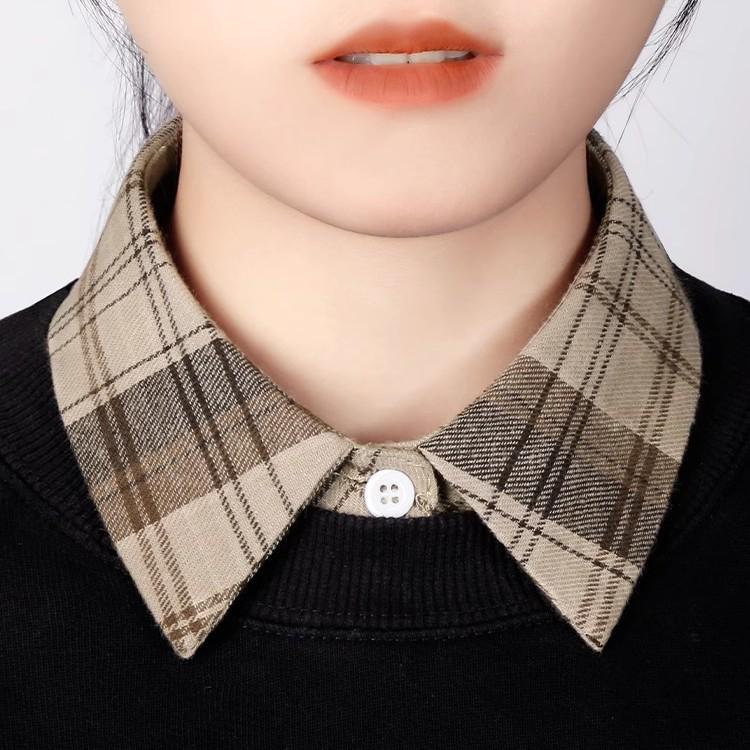 Children's Versatile Denim Dickey Faux Collar for Sweaters and Ladies - Multifunctional Pointed Collar Decoration