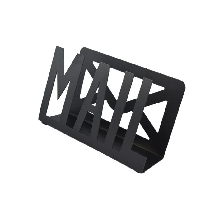 Portable Sturdy Iron Mail Holder for Desk Organization with Thick Sections and Modern Elegant Look Home Organization