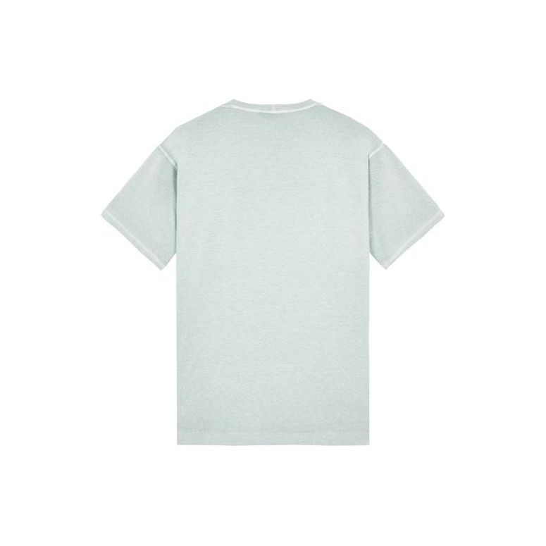 STONE ISLAND Ss23 Solid Color Logo Embroidered Crew Neck Short Sleeve T-Shirt Men T-Shirts 781520957-V0141