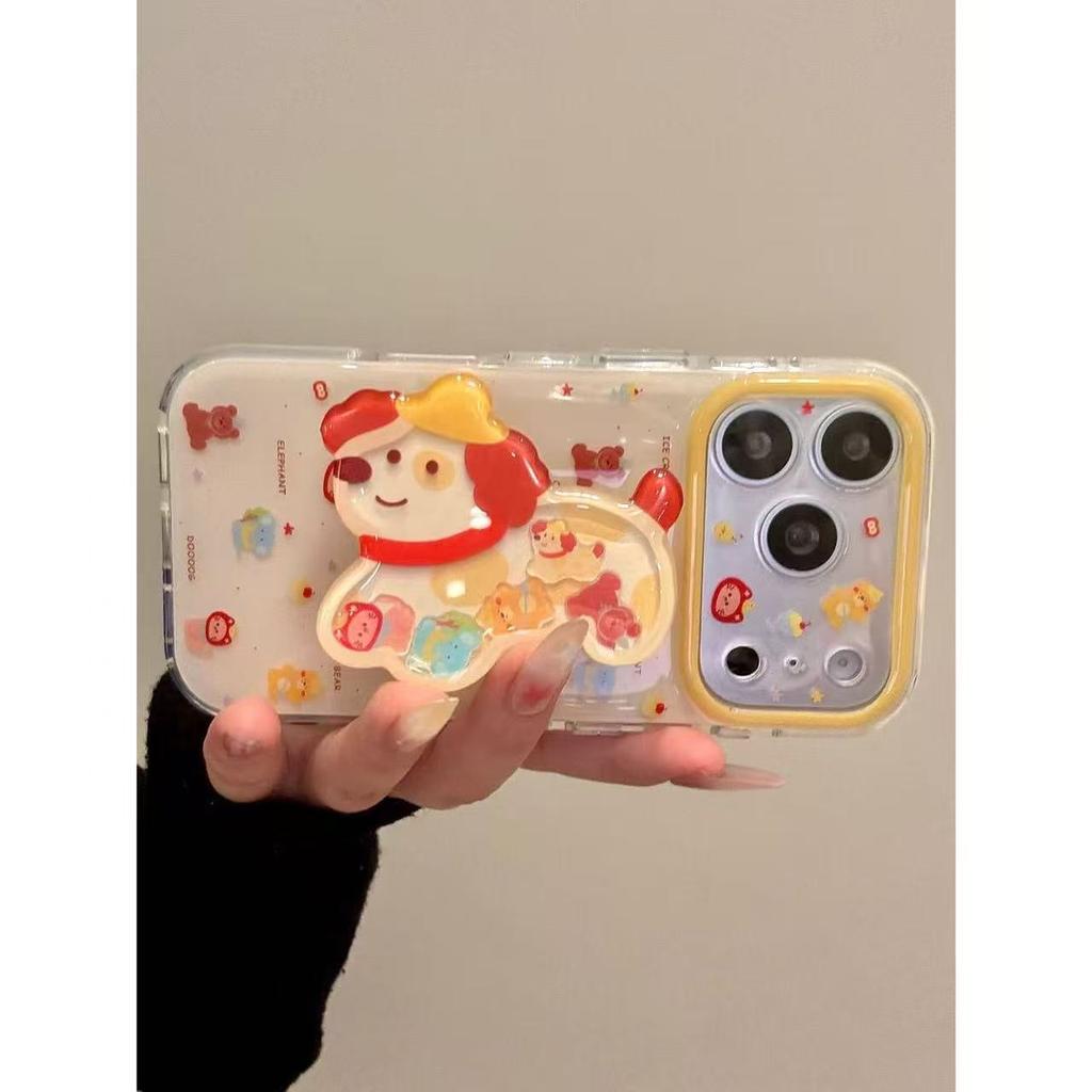 Cute cure color star English small animal collection for iphone17promax apple 16 mobile phone case 15