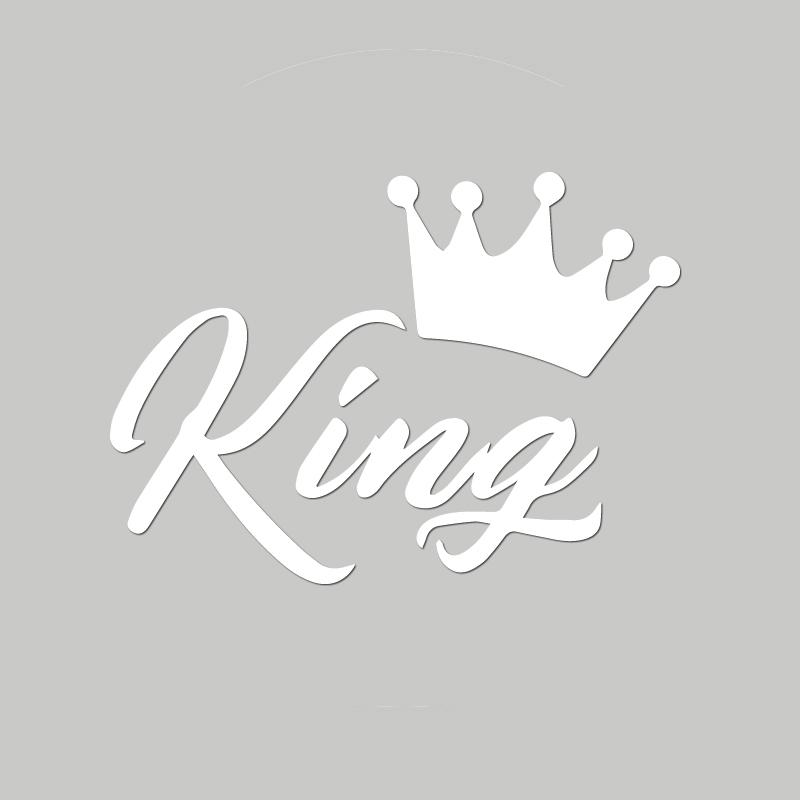 CROWN KING Car Stickers, Fashion Waterproof Vinyl Decal Auto Sticker Car Styling Decoration Accessories