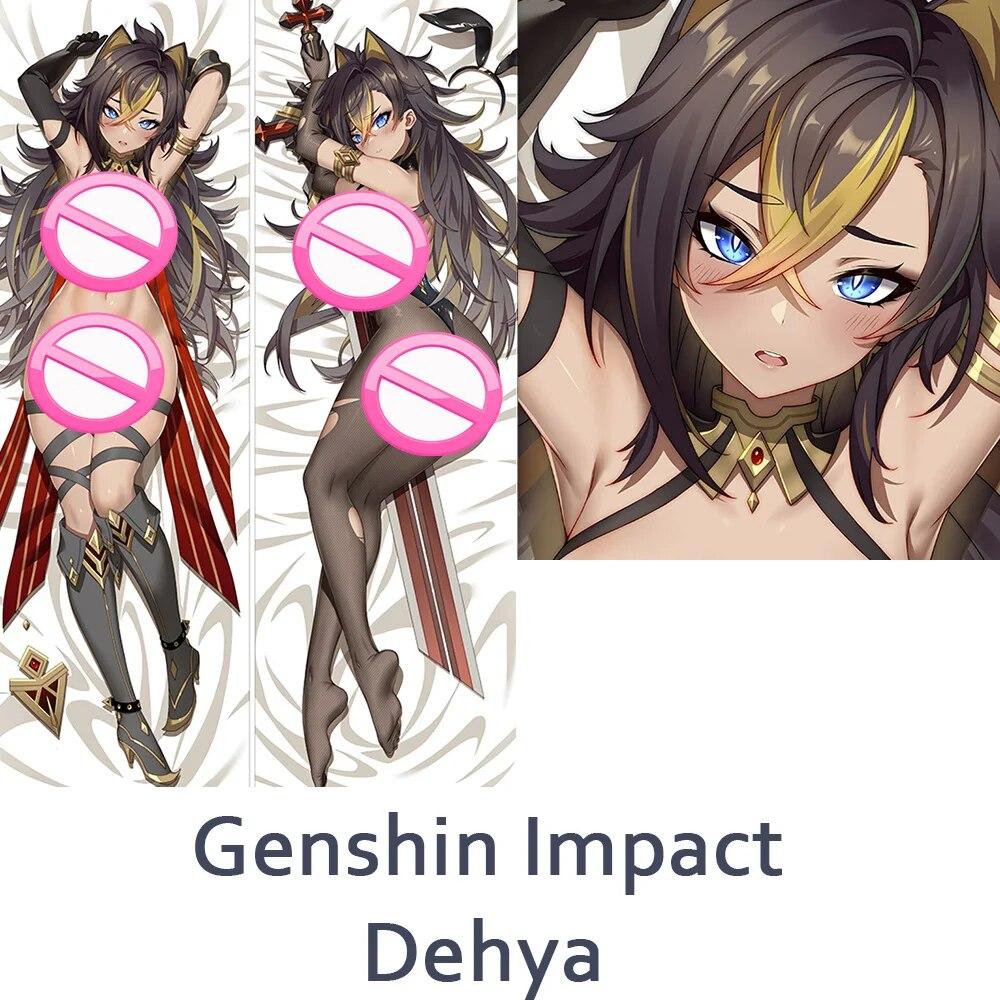 Genshin Impact Dehya Cosplay Dakimakura Full Body Pillow Case Anime Game Pillow Case Otaku Pillow Cover XMAS Decoration