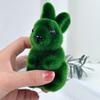 Artificial Moss Easter Bunny Ornament Realistic Flock Green Rabbit Faux Greenery Home Holiday Party Spring Decor Ornament