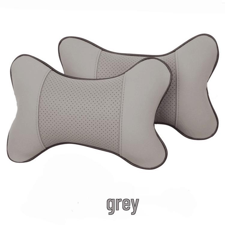 Universal All-Season PU Bone Car Neck & Lumbar Support Pillow