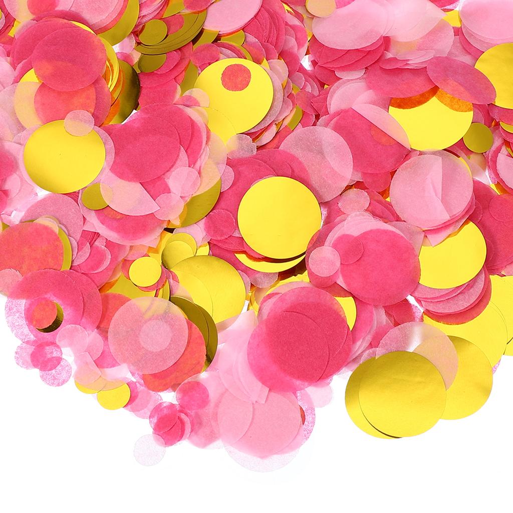 Ronde Tissuepapier Confetti 1 Inch Tafel Confetti Cirkel Stippen voor Bruiloft Verjaardag Feest Ballon Decoraties(1,76 oz)