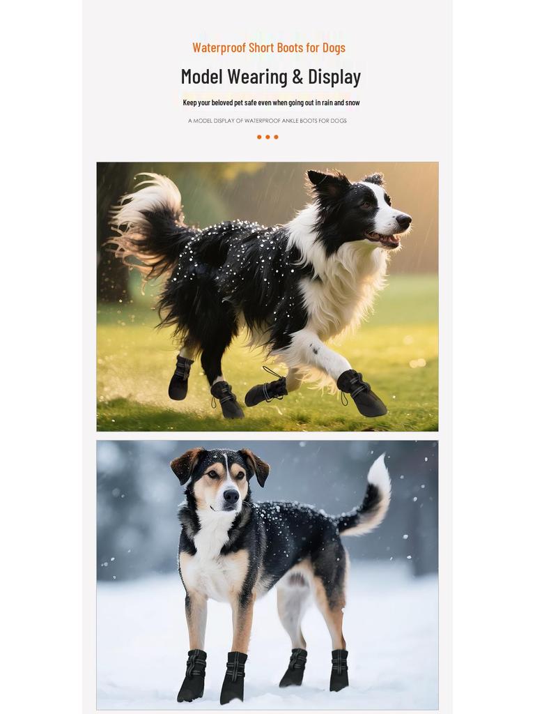 Waterproof Anti-Slip Soft Sole Shoes for Medium to Large Dogs - Outdoor Wear-Resistant Pet Supplies