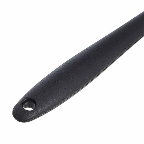 Basic Rectangular Spatula Set, Nonstick Heat-Resistant Silicone (2 Small, 2 Large), Black, 4 Pieces, 27.9 X 5.8 X 2.5 Cm (Formerly Commercial Brand)