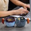 Kiln-changed Ceramic Wood Handle Mug Office Coffee Cup Creative Tea Cup Personalized Household Milk Cup