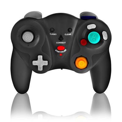 Ασύρματο χειριστήριο WiiU Wii GameCube δόνηση [K&SGAMER] Συμβατό με Switch στυλ GameCube (Συμβατό με GC) (Μαύρος)