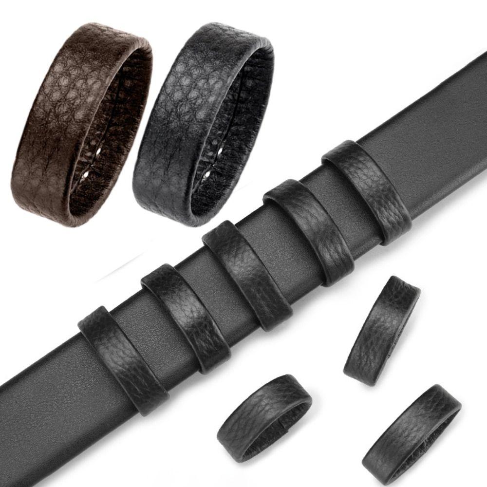Cintura da Uomo Resistente in Vera Pelle di Mucca Anello Link per Cintura Delicato Fai da Te Cerchio per Cintura Accessori