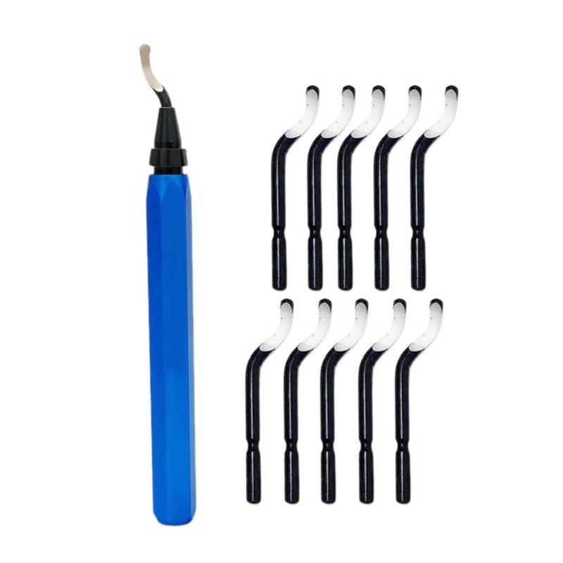 

Sturdy Blue Deburring Tool Kit Ergonomic Deburring Tool With 10/15 Cutter For Improved Product Surfaces Quality