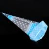 50 Packs Clear Cone Shaped Treat Popcorn Bags Cellophane Candy Bags with Twist Tie