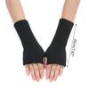 Girls Lengthen Wrist Gloves Crochet Fingerless Gloves Half Finger Keep Warm Mittens Lengthen Mittens for Adult Winter