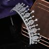 High-end Bridal Tiaras Copper Alloy Cubic Zircon Wedding Hair Accessories Hairband Shining Crystal Crowns BC5680