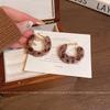 Vintage Plush Leopard Earrings Earrings 2026 Temperament Simple Earrings