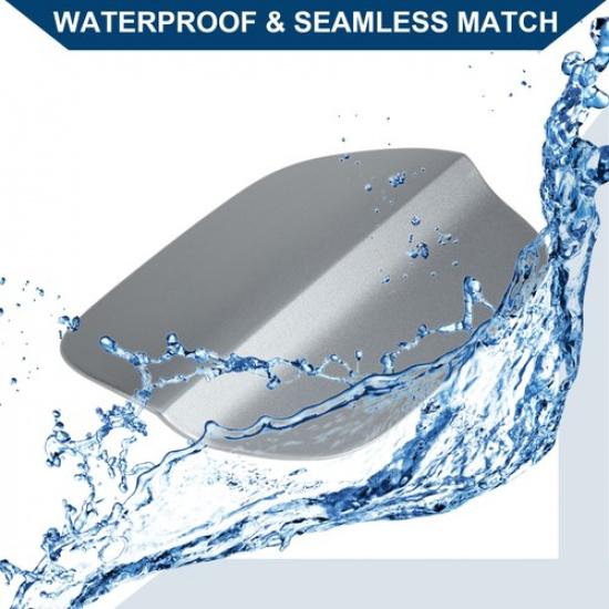 Fuel Tank Door Cap For Volkswagen Passat 2017-2024 Gas Tank Flap Silver Tone