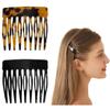 2 Pcs Delicate French Twist Hair Comb Set, Side Combs for Small French Twist, Decorative Hair Clips, Women's Bun Strong Hold Clips, Styling