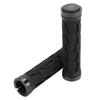 1Pair Hollow Anti Slip Rubber Road Mountain Bike Bicycle Handlebar Lock On Grips(Black)
