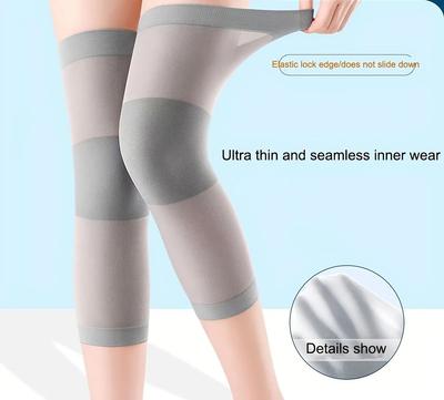 1 Pair Knee Brace Thin Knit Sport Leg Protective Lightweight Breathable Joint Warmth Knee Women Gym Running Invisible Knee Pads