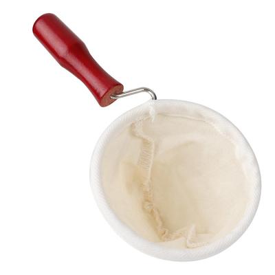 Cotton Flannel Dripper Coffee Maker Wooden Handle Cloth Coffee Filter Bag Accessories 85mm