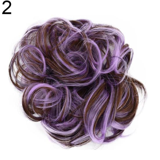 

Женские волосы наращивание пучка волнистые вьющиеся шиньоны парик грязный пончик шиньон