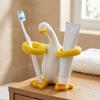 Duck-Shaped Toothpaste Toothbrush Rack Ceramic Makeup Brush Shelf  Home Decor