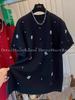 Rhinestone Flower Double-Sided Brushed Short Sleeve T-shirt Women's Loose Base Layer Top