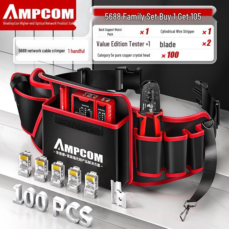 Clește de sertizat profesional pentru cablu de rețea cu capăt Crystal cu conectori cu 5, 6, 7 găuri traversante