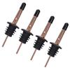 10Pcs Liquor Pourer Stainless Steel Wine Pourer Stopper Bar Tool for Bar Home Restaurants(Rose Gold