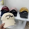 Soft Top Hat Letter Three-dimensional Embroidery Baseball Cap Unisex Versatile Face Small Sunscreen Visor Tide
