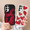 Love Heart Soft Phone Cover Case for Samsung Galaxy A25 S21 S22 Ultra S23 Plus S24 S25 S20 FE A26 A54 A34 A24 A35 A36 A55