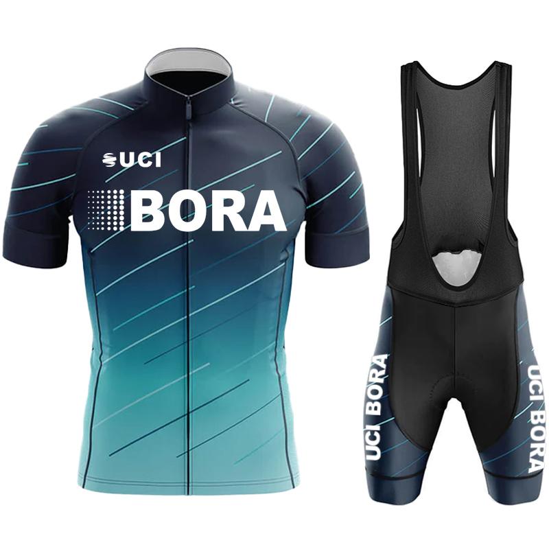 Team Jersey Men's Cycling Pants with Gel UCI BORA Outfit Set Jerseys Man Blouse Summer Clothes 2026 Mountain Bike Clothing Mtb