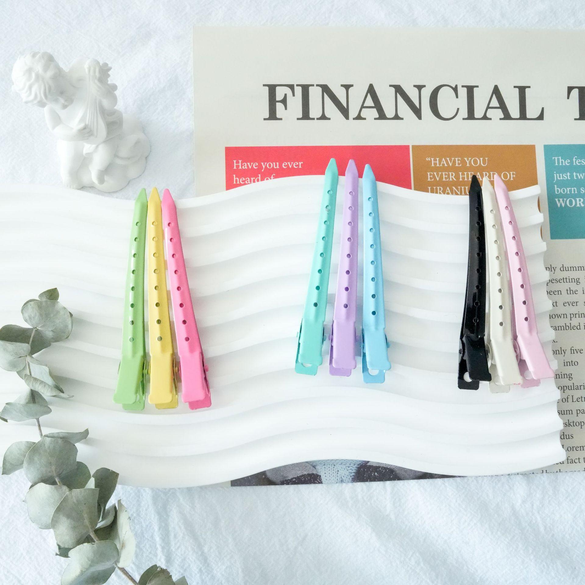 

Seamless Hairpins Professional Styling Clips Hairdressing Hair Clips розовый