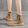Fashion Non Slip With Zipper Woman Shoes Korean Style Ankle Soft Winter 2025 Novelty Large Size Warm Footwear Sale Snow Boots for Women