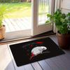 African Grey Parrot Welcome Doormat, Exotic Bird Theme Non-Slip Floor Rug, Washable Decorative Mat for Home and Office