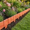 Kunststoff Gartenbegrenzung Zaun 10er Pack Dekorative Außenlandschafts-Randpaneele für Blumenbeet Rasenweg Trennwand