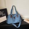 Denim Umhängetasche Damen Handtasche Große Kapazität Wasserabweisend Crossbody Tasche
