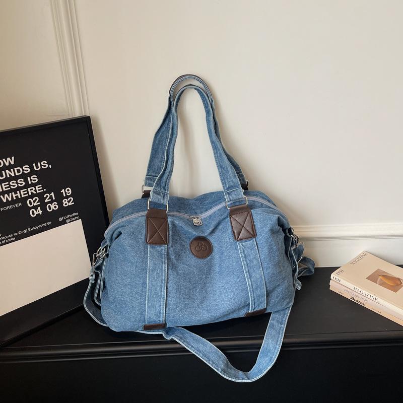Denim Umhängetasche Damen Handtasche Große Kapazität Wasserabweisend Crossbody Tasche