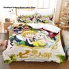 The Seven Deadly Sins Bedding Set 3D Printed Duvet Cover Pillowcase For Otaku Bedroom Home Textile Twin Full Queen King Size