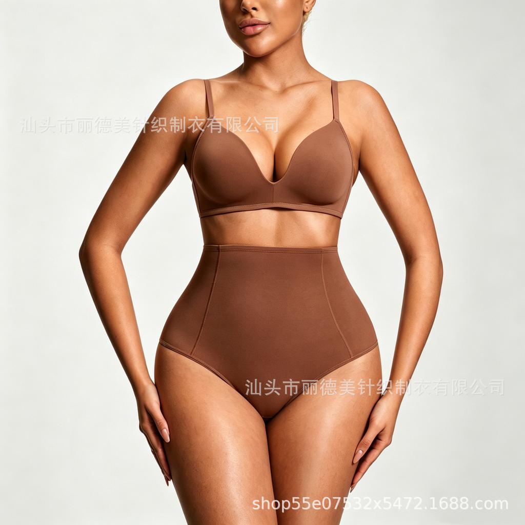 European and American High-waisted Belly Panties High-waisted Corset Pants Waist Body Sculpting Pants Large-size Beautiful Buttocks Belly Pants