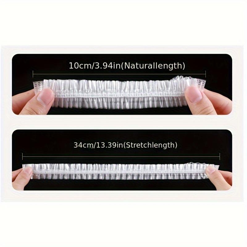 100pcs BPA-Free Multi-Size Plastic Food Covers - Uncharged Seal Wrap Set for Fruit, Meals, Leftovers