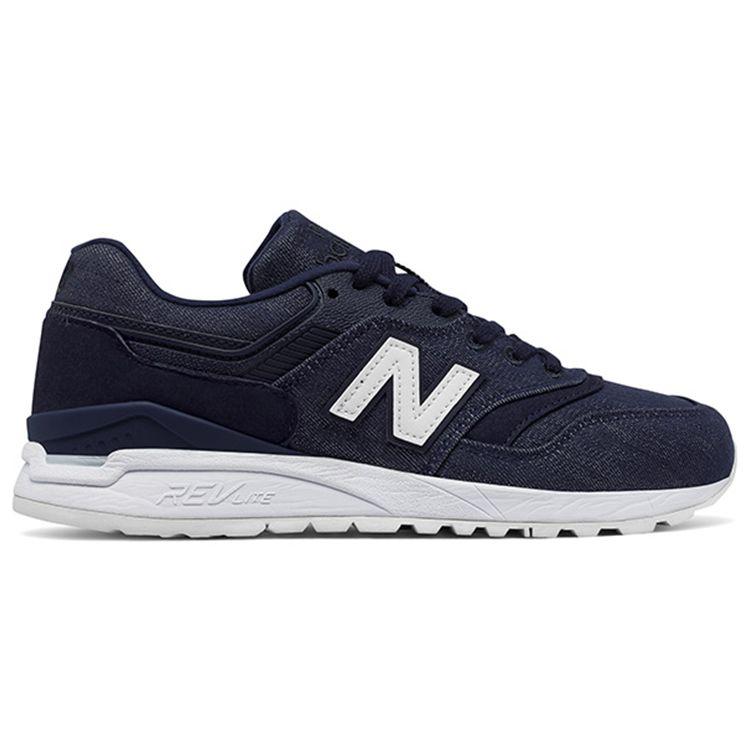 New Balance Nb 997 Retro Versatile Fabric Low Top Running Shoes Women Sneaker Deep-Blue WL997HDI