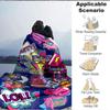 1pc Pop Art Blanket Lightweight Flannel Blanket Throw Blanket For Sofa, Bed, Travel, Camping, Livingroom, Couch, Chair, And Bed yy2509026141